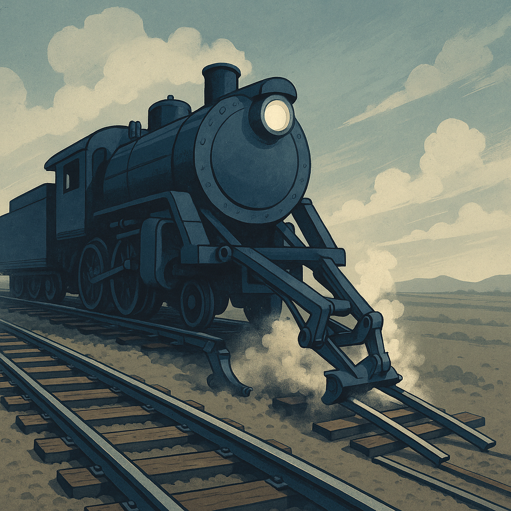 AI generating code like a train laying tracks