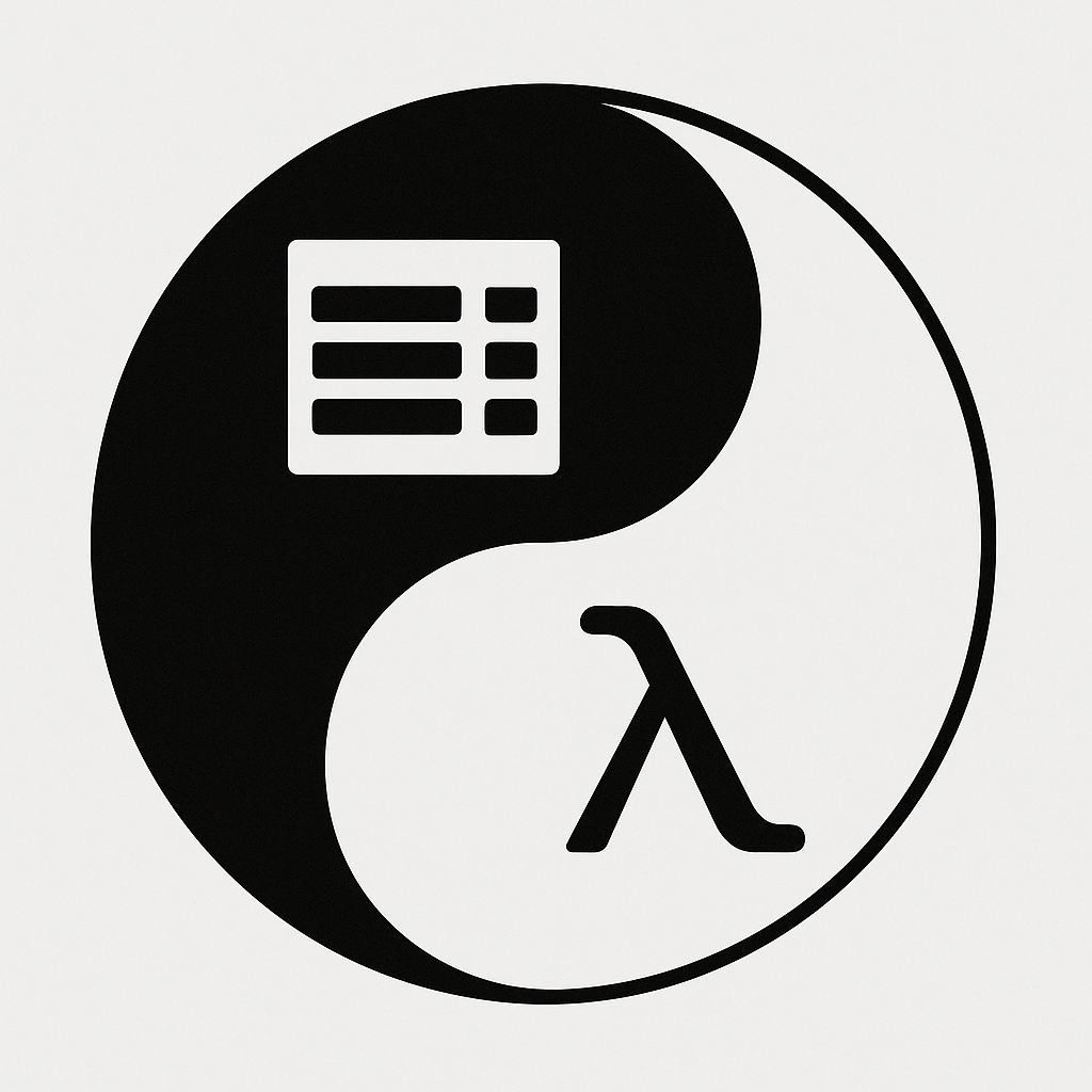 ying and yang with data and functions